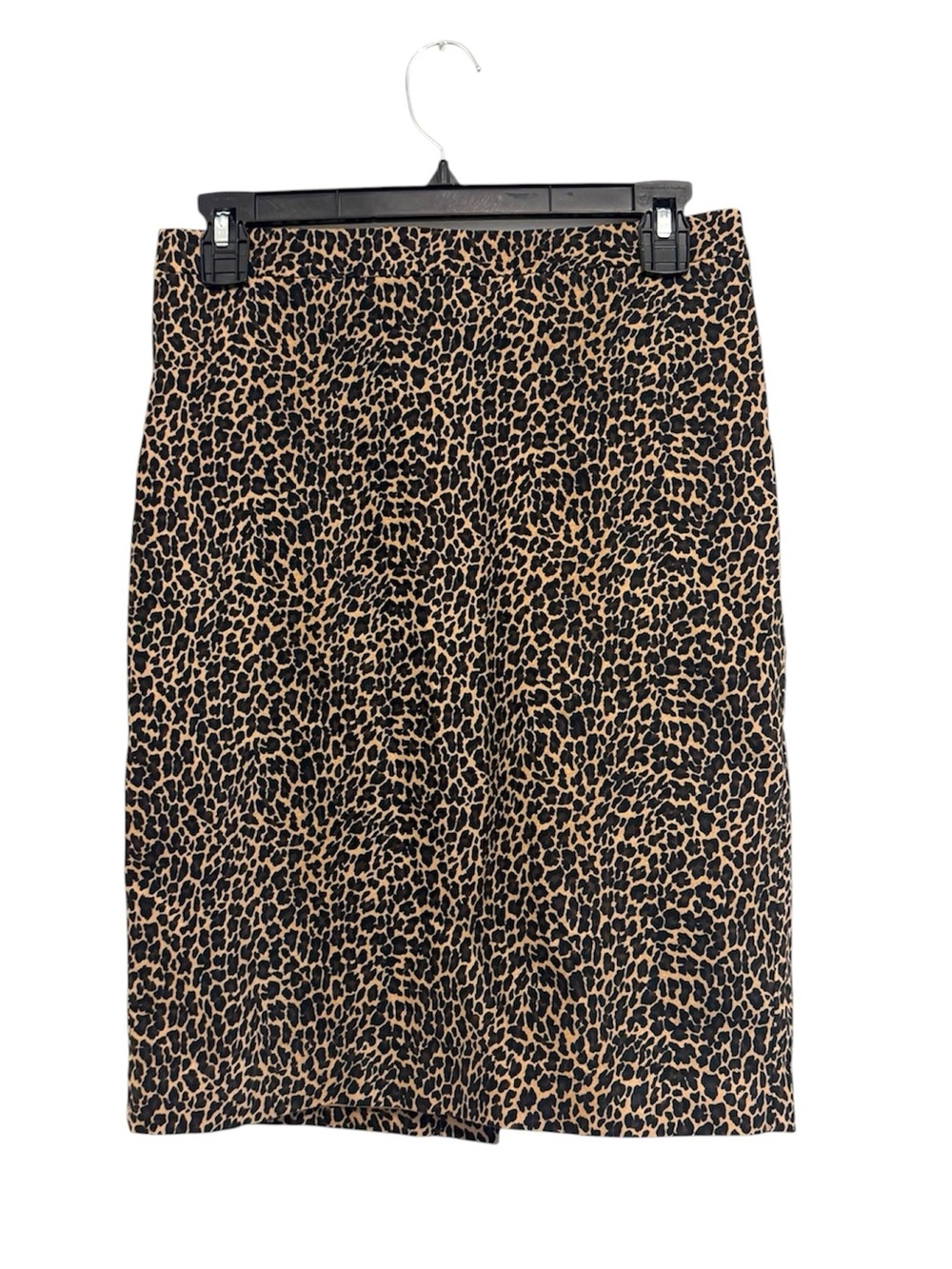 J.Crew Leopard Print Pencil Skirt Size 2 Lined Animal Print Midi